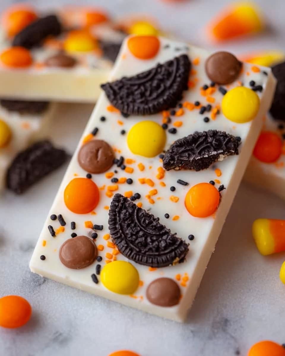 Spooky Halloween Oreo Bark Recipe - Recipe Image