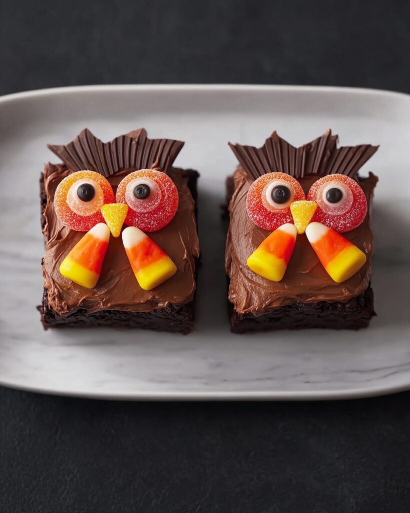 Owl Brownies Recipe