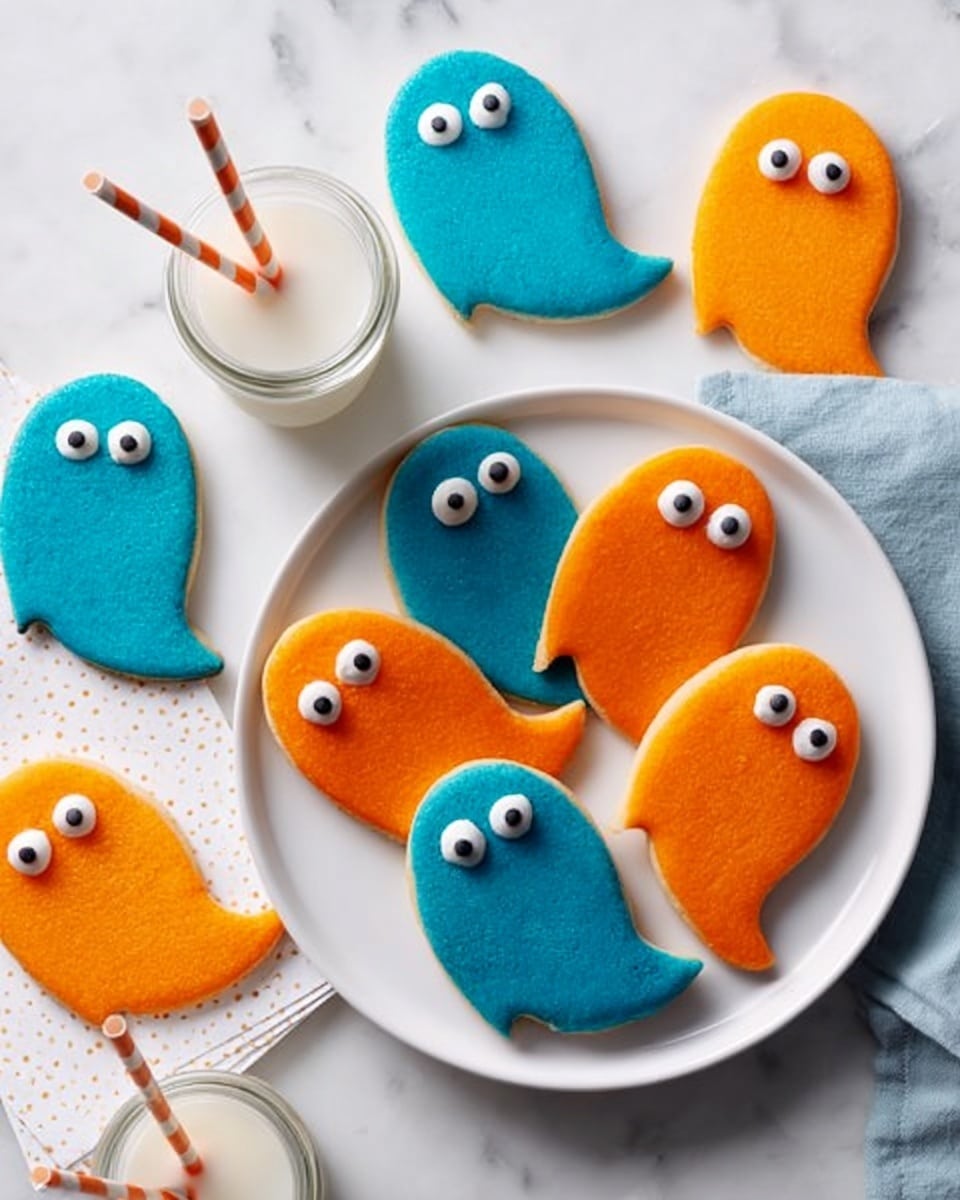 Ghost Shortbread Cookies Recipe - Recipe Image