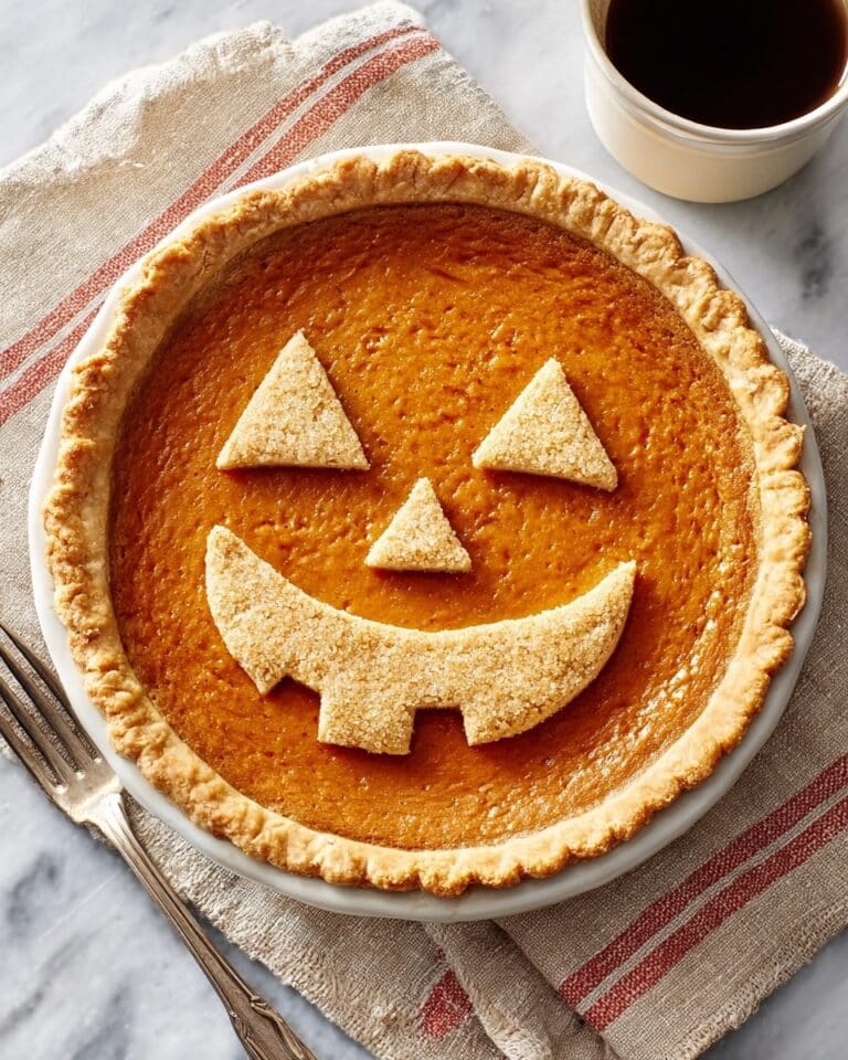 Jack-o’-Lantern Pumpkin Pie Recipe