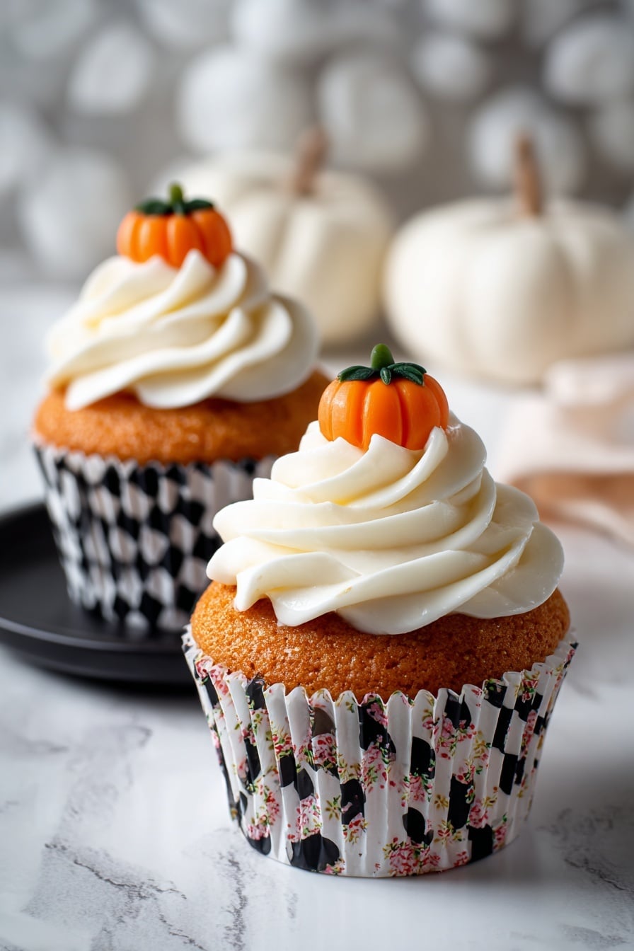 Chocolate Candy Corn Cupcakes Recipe - Serving
