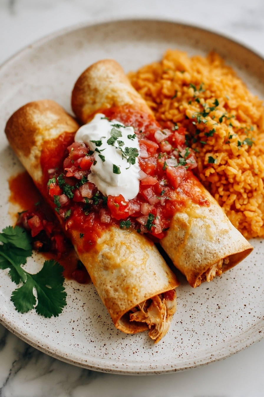 The Best Chicken Chimichangas Recipe