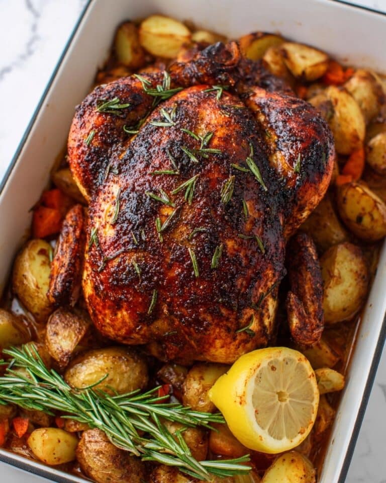 Oven-Roasted Creole Garlic Butter Chicken with Vegetables Recipe