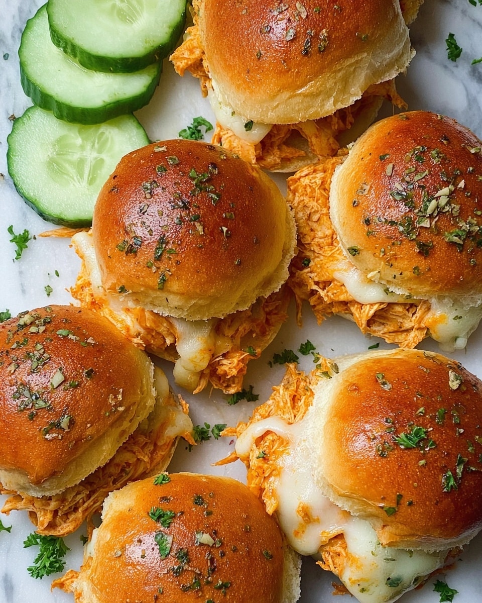 Spicy Buffalo Chicken Sliders Recipe - Recipe Image