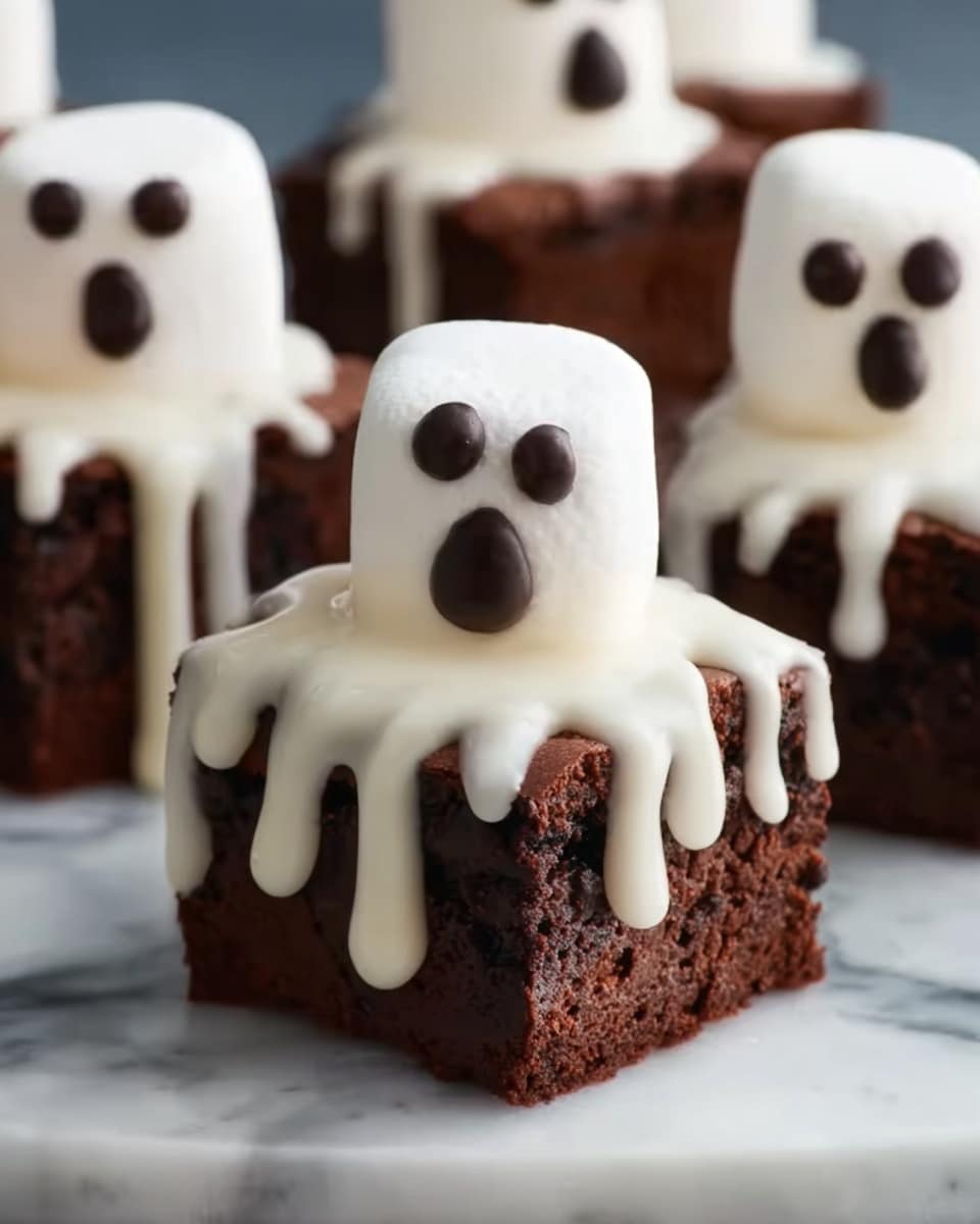 Spooky Boo Brownies Recipe - Recipe Image