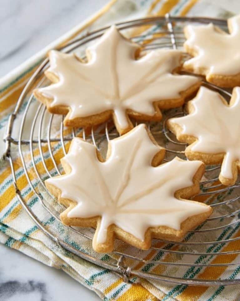 Glazed Maple Shortbread Cookies Recipe