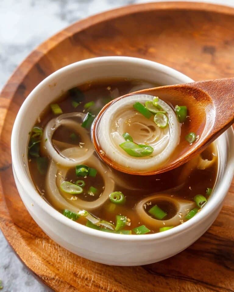 Japanese Onion Soup with Mushrooms and Vegetables Recipe