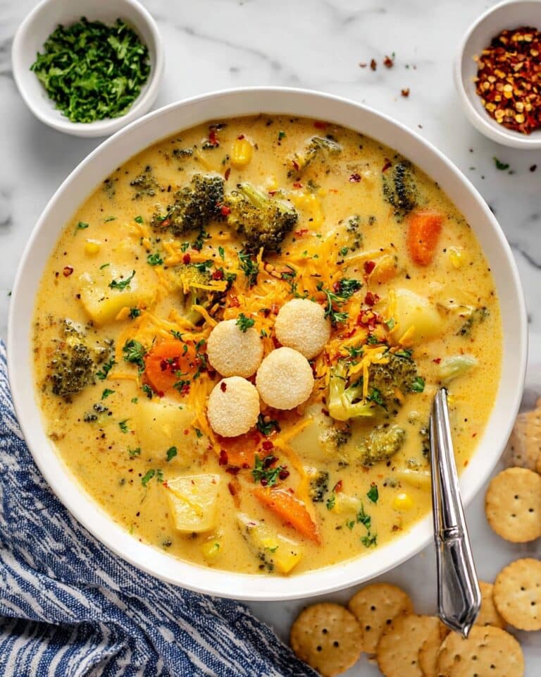 One Pot Creamy Vegetable Soup Recipe
