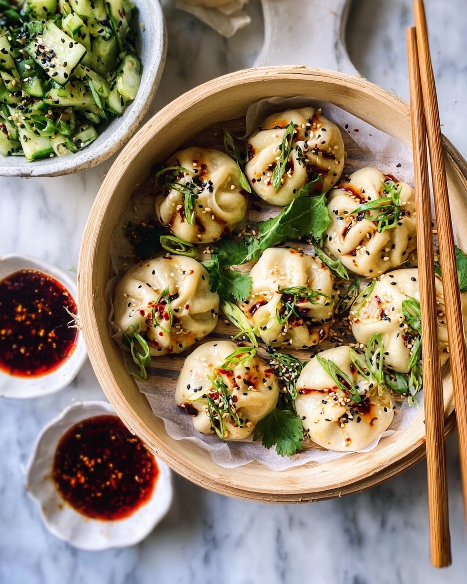 Korean Chicken Steamed Bao Buns Recipe - Recipe Image