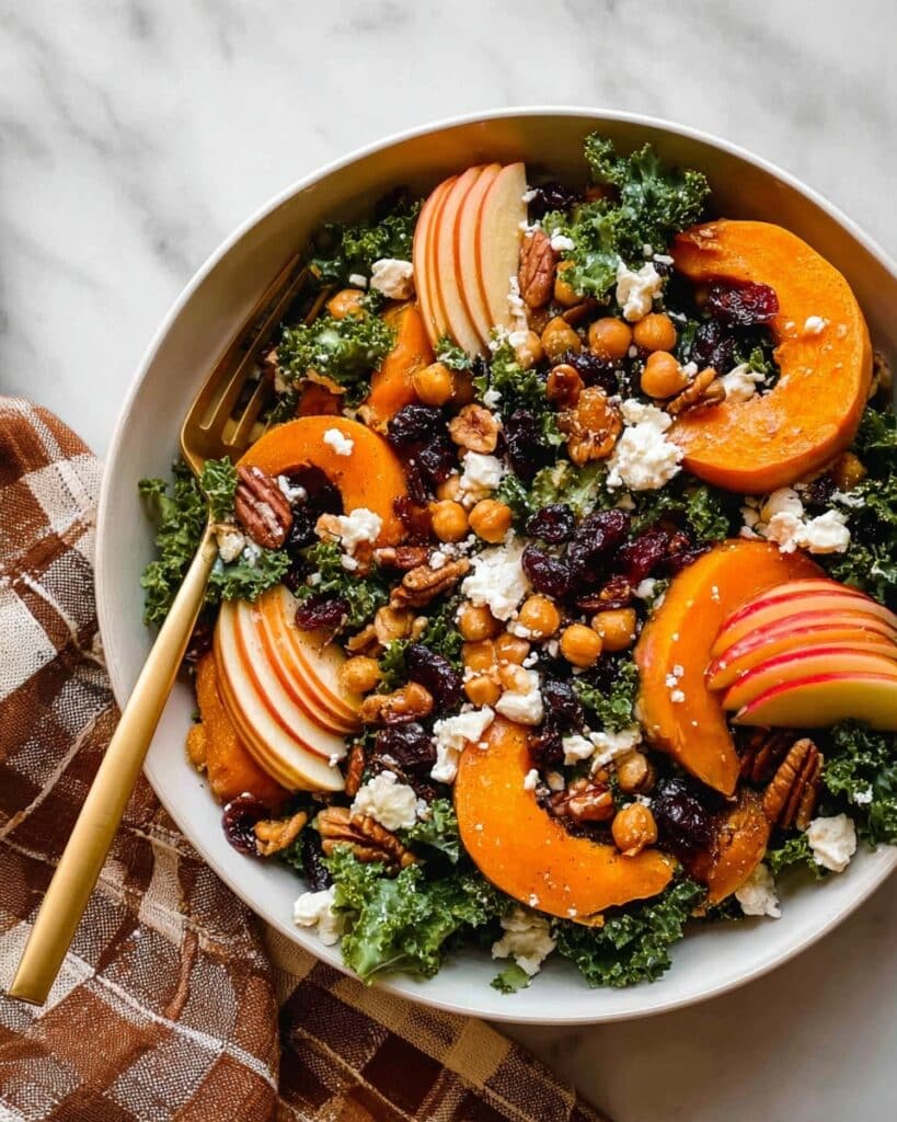 Maple-Roasted Squash & Kale Salad Recipe
