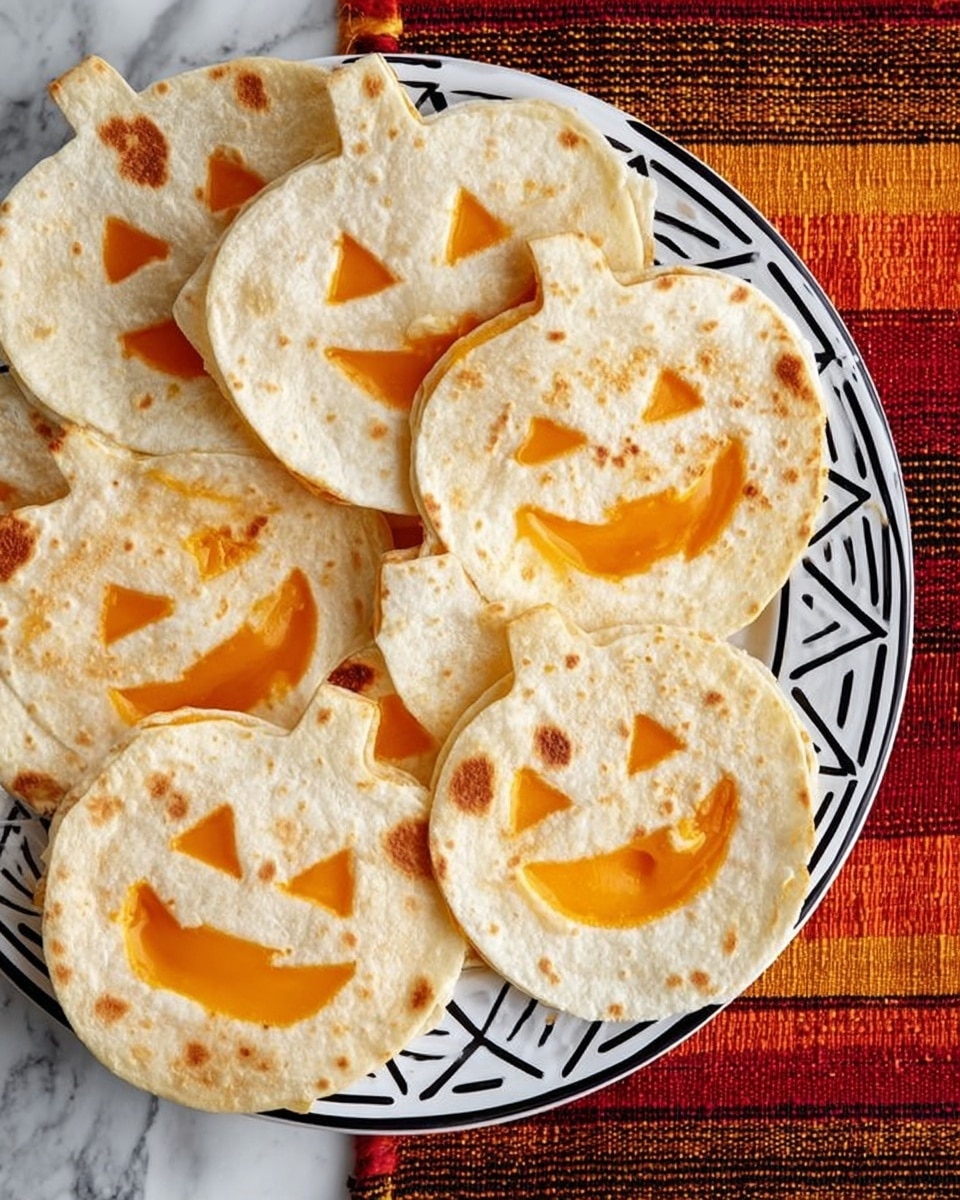 Jack O' Lantern Quesadillas Recipe - Recipe Image