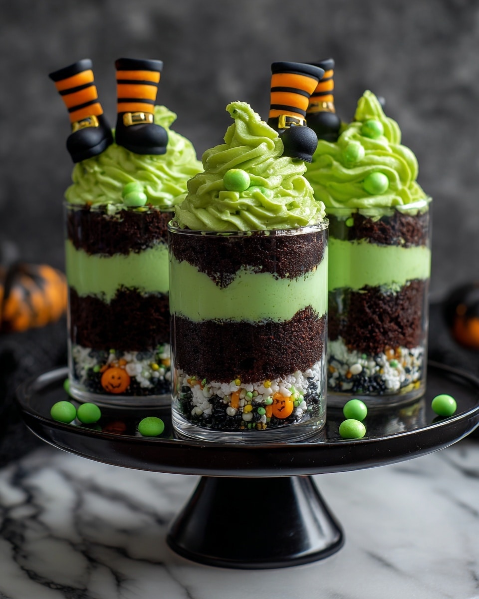 Witches Brew Halloween Cake Jars Recipe - Recipe Image