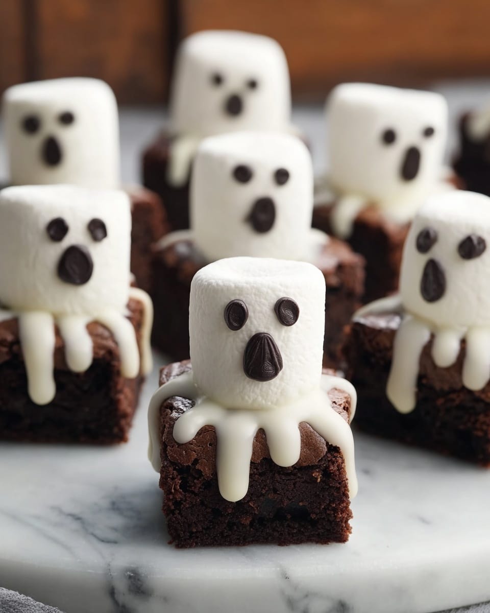 Spooky Boo Brownies Recipe - Recipe Image