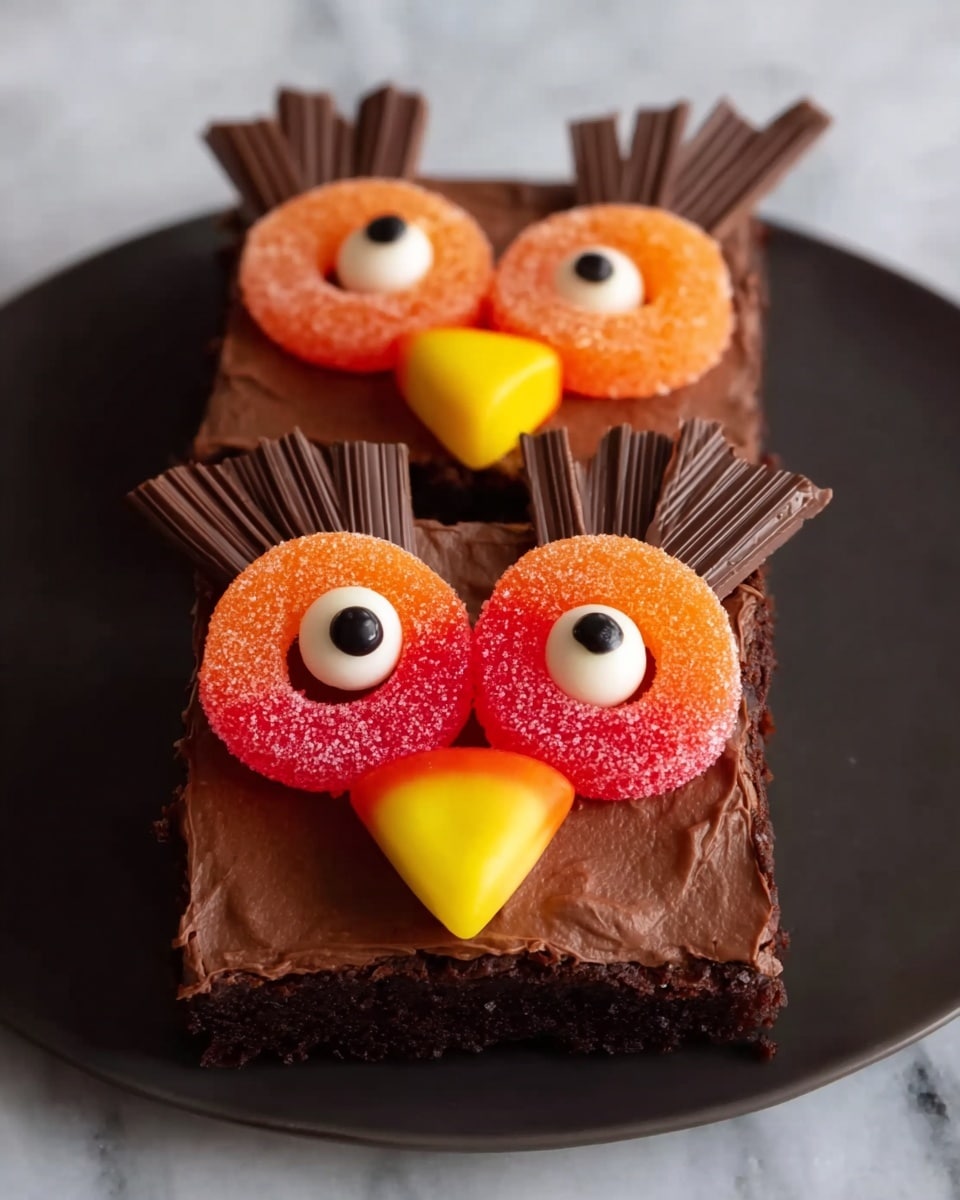 Owl Brownies Recipe - Recipe Image