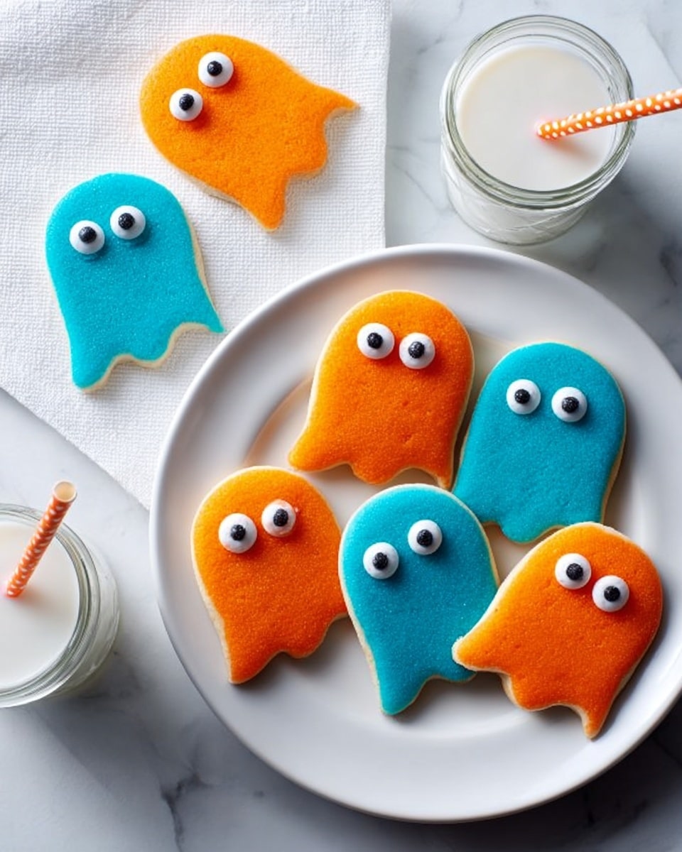 Ghost Shortbread Cookies Recipe - Recipe Image