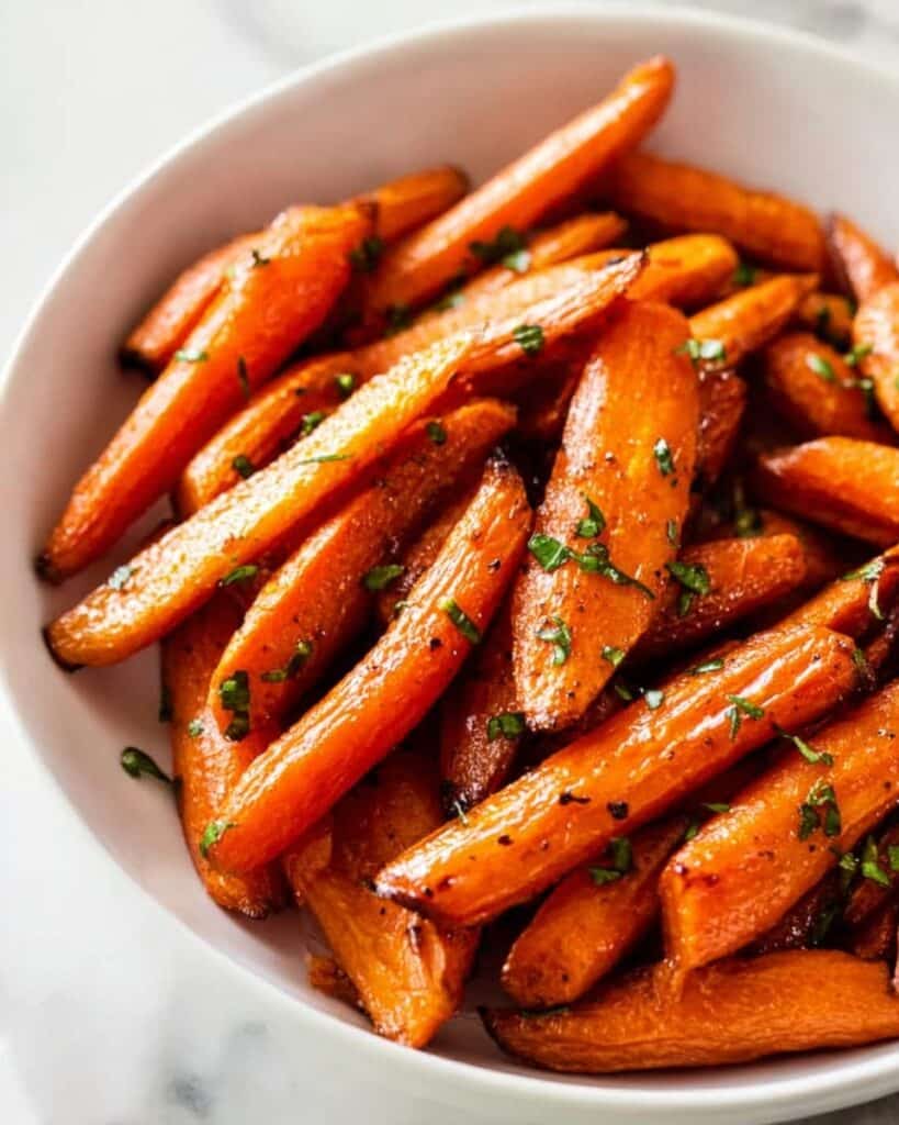 Oven Roasted Carrots with Maple Cinnamon Recipe