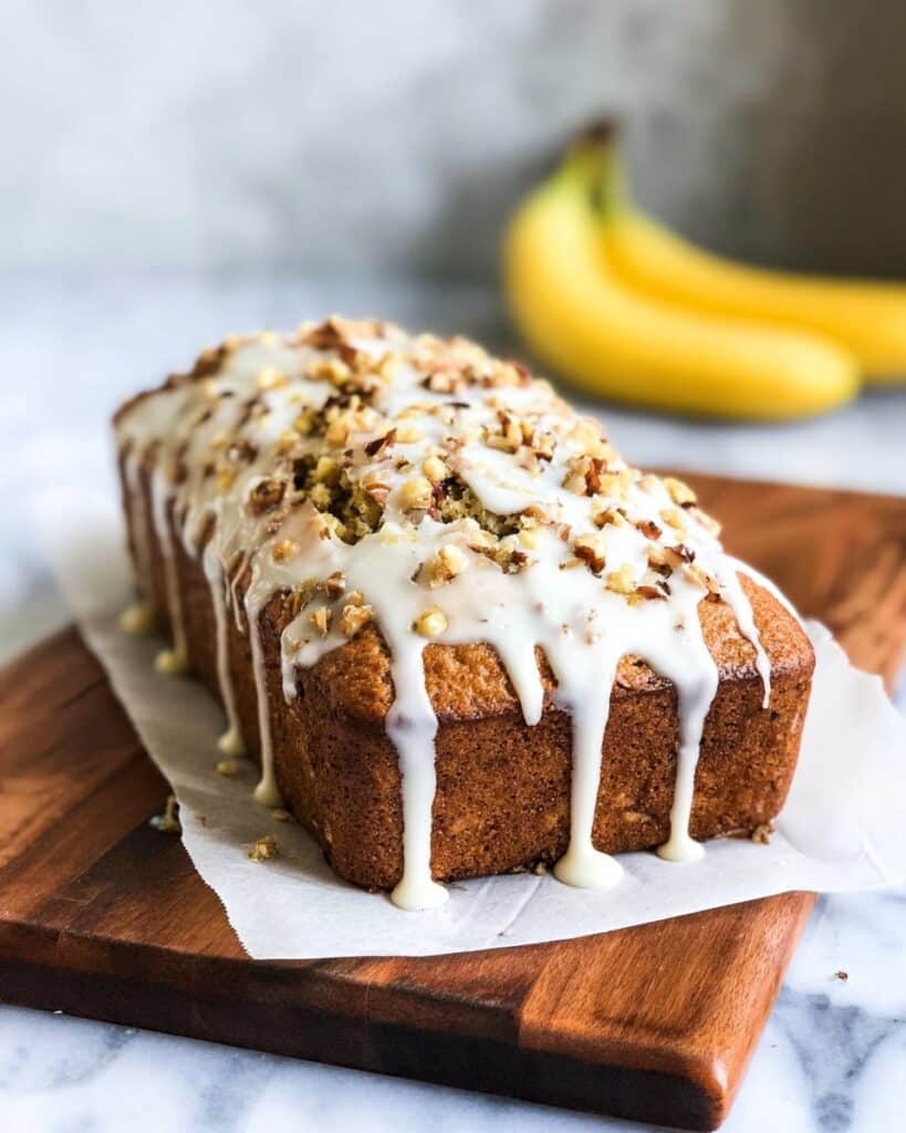 Banana Nut Bread with Walnuts and Cinnamon Recipe