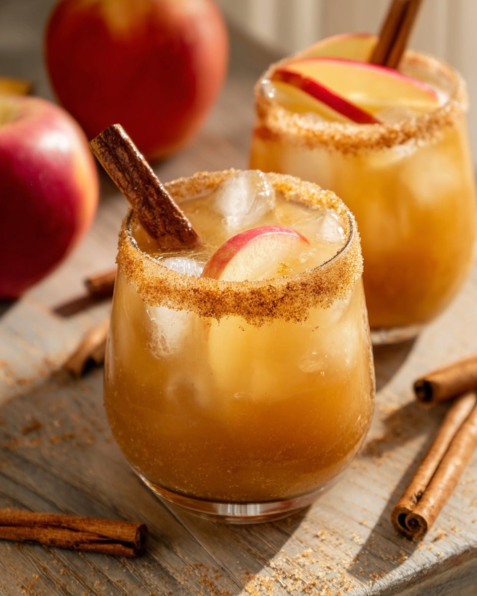 Apple Cider Margarita with Cinnamon Sugar Rim Recipe - Recipe Image