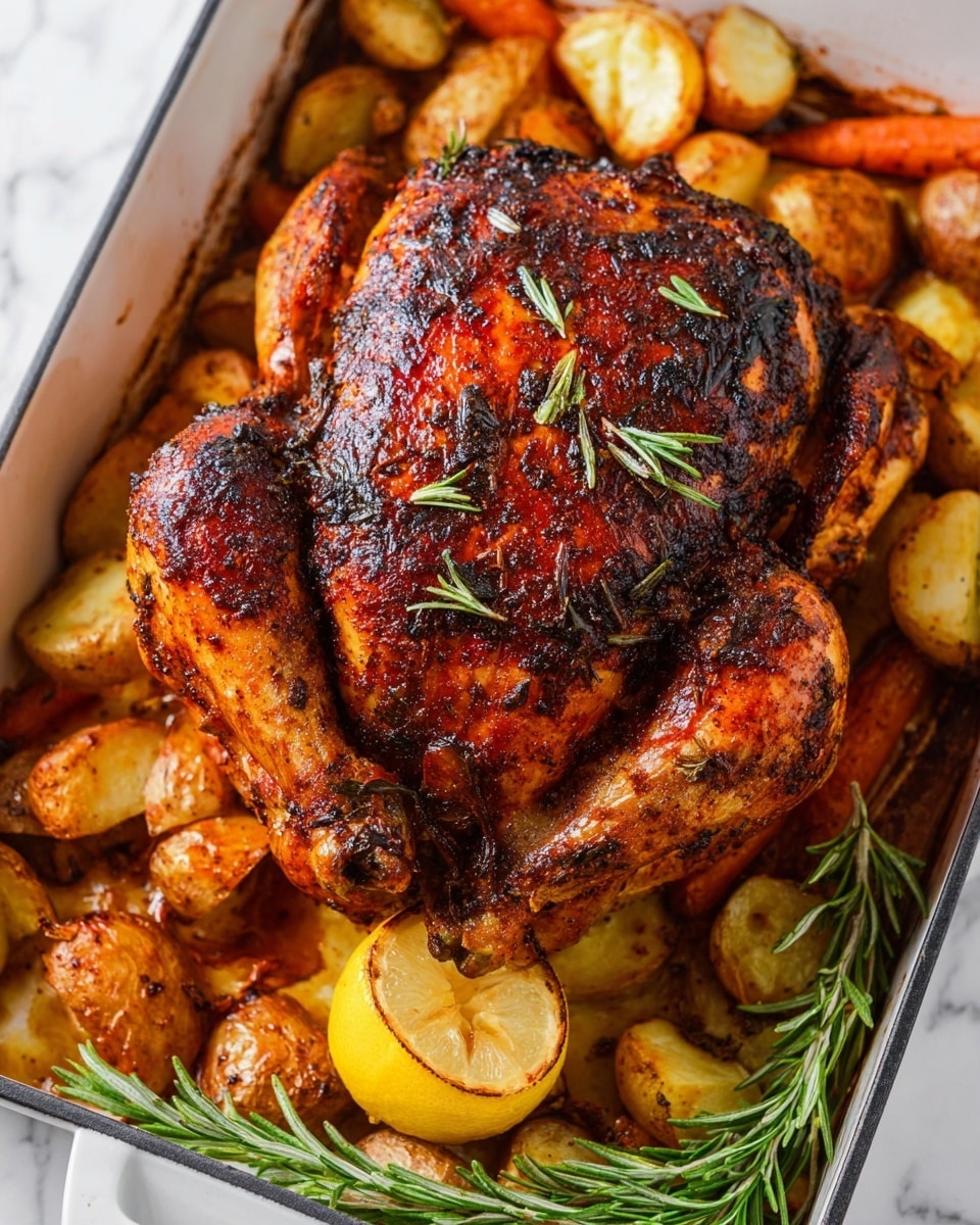 Oven-Roasted Creole Garlic Butter Chicken with Vegetables Recipe - Recipe Image
