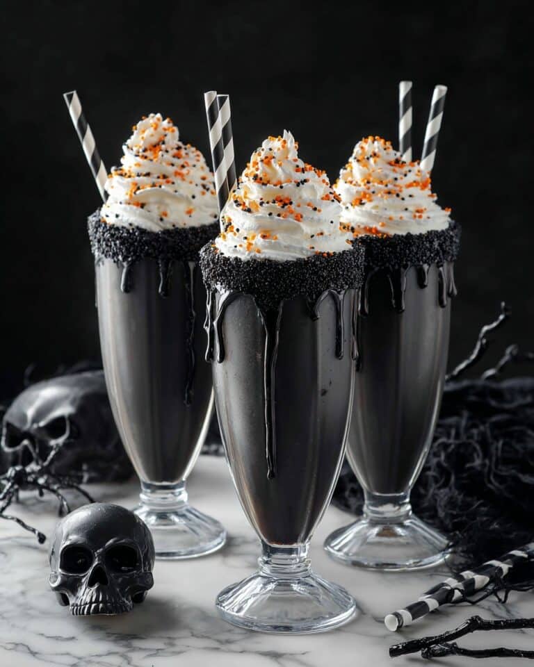 Black Milkshake for Halloween Recipe