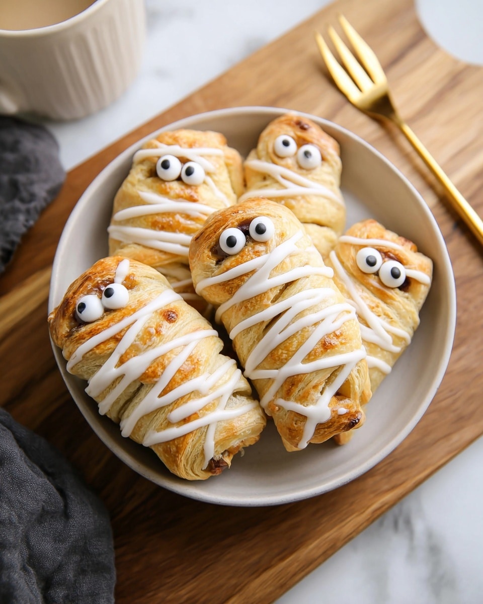 Nutella Banana Mummy Rolls Recipe - Recipe Image