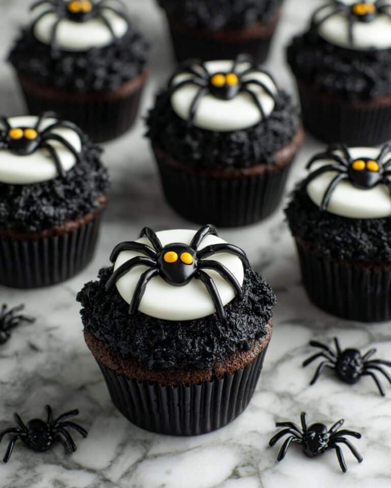 Creepy Halloween Spider Cupcakes Recipe