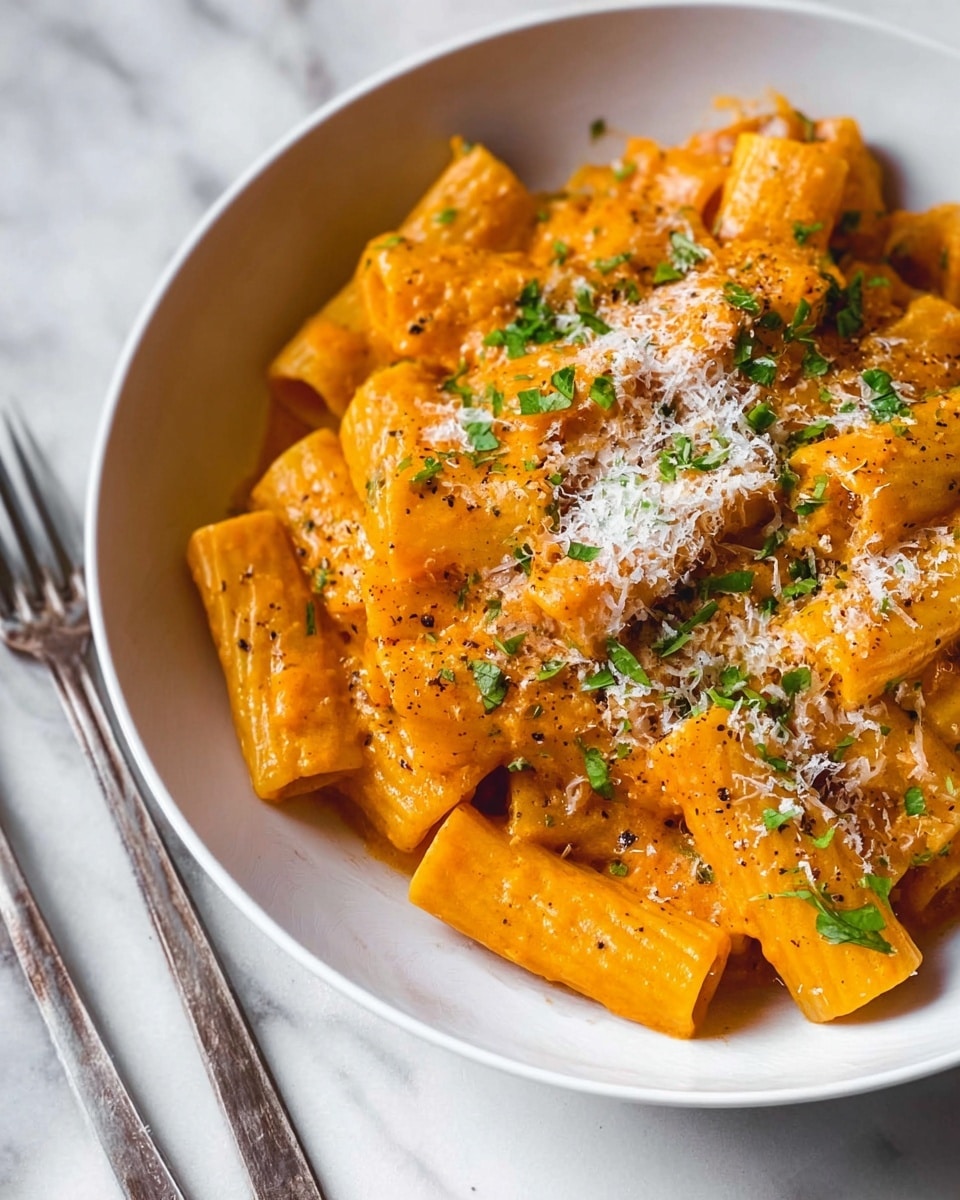 Creamy Pumpkin Pasta Recipe - Recipe Image