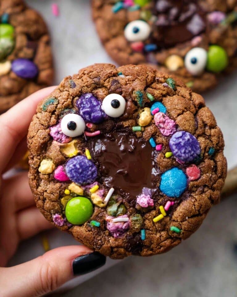 Small Batch Gooey Monster Eye Cookies (Flourless, High Protein) Recipe