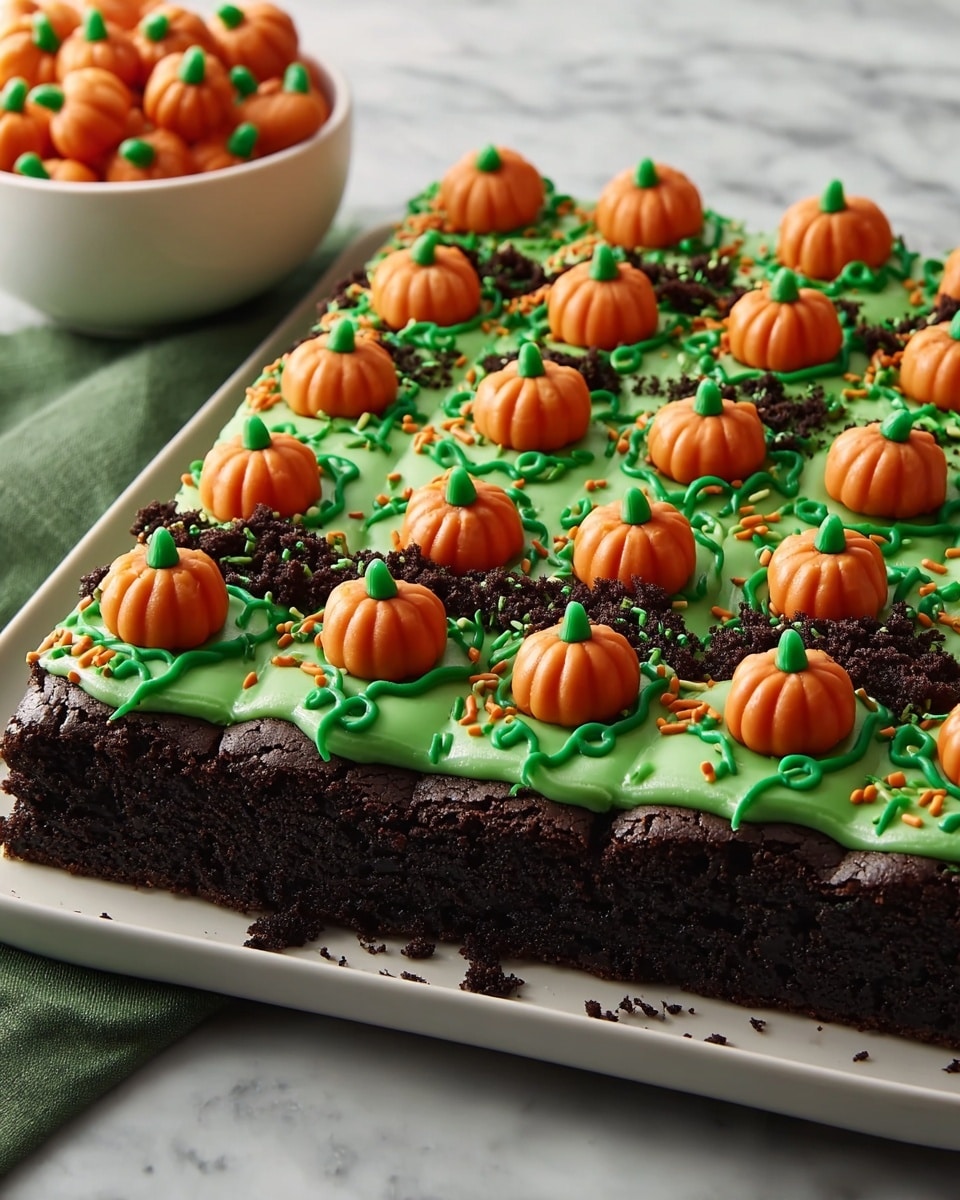 Pumpkin Patch Brownies Recipe - Recipe Image