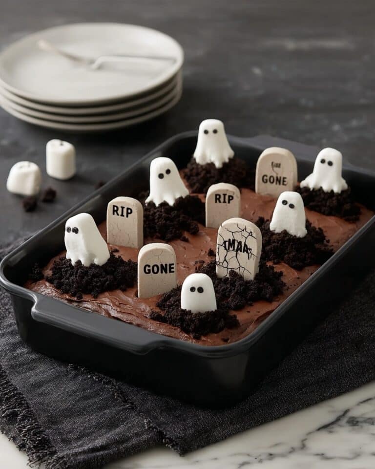 PEEPS Spooky Graveyard Cake Recipe