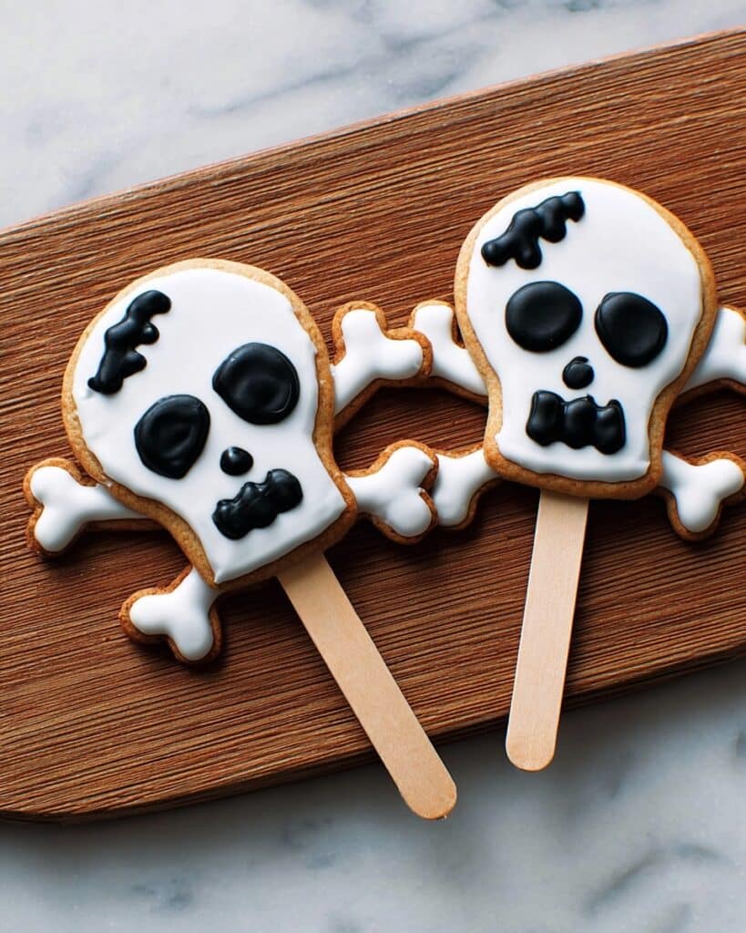 Skull and Crossbones Cookie Pops Recipe