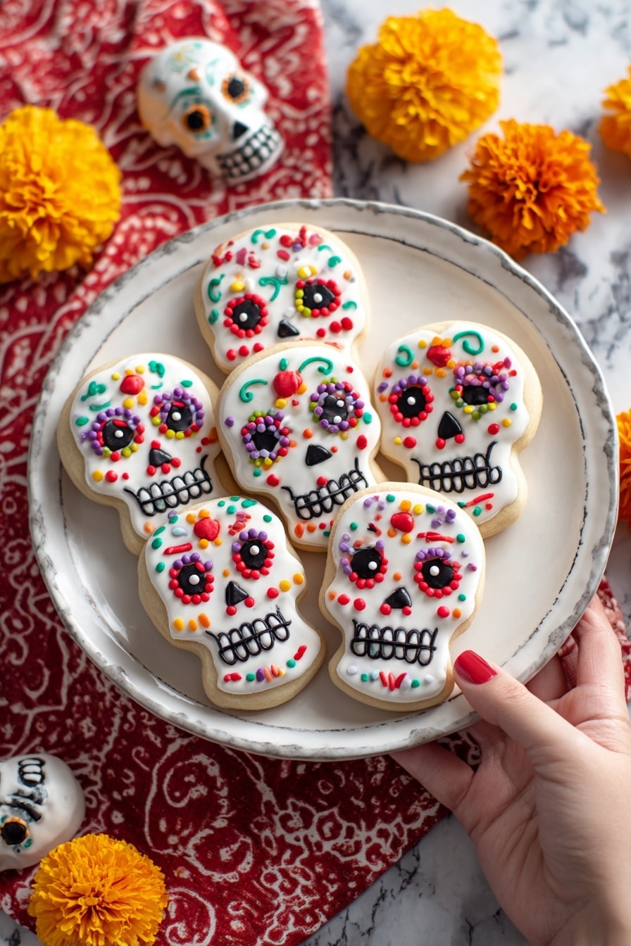 Day of the Dead Cookies Recipe - Serving