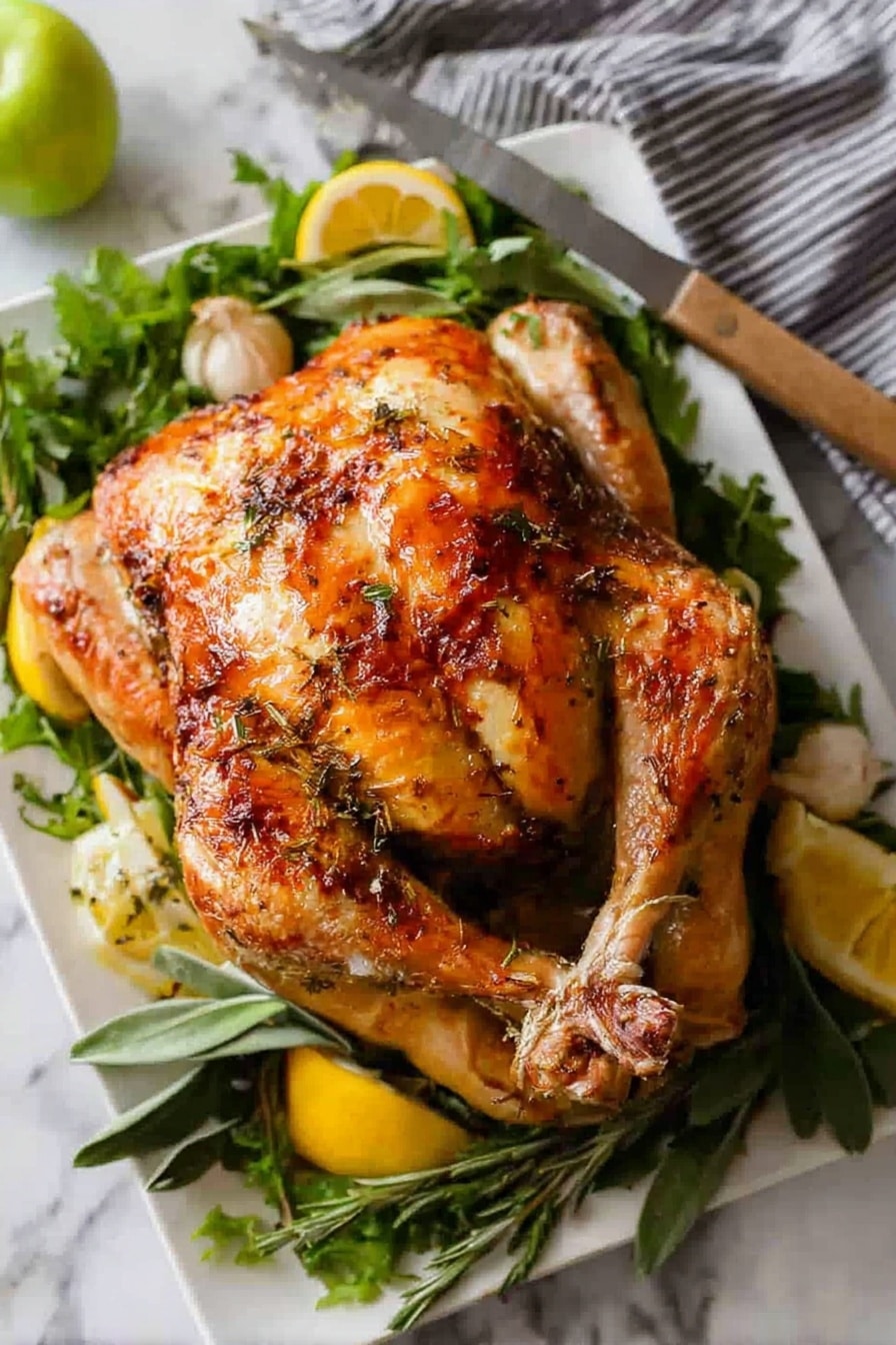 Easy No Fuss Thanksgiving Turkey Recipe - Serving