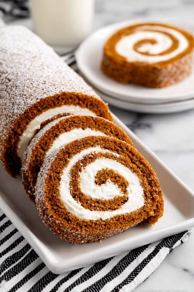 Pumpkin Roll with Cream Cheese Filling Recipe