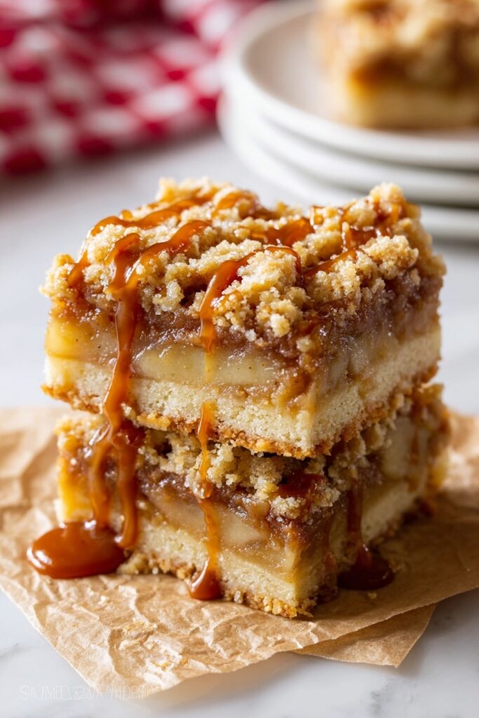 Salted Caramel Apple Pie Bars Recipe