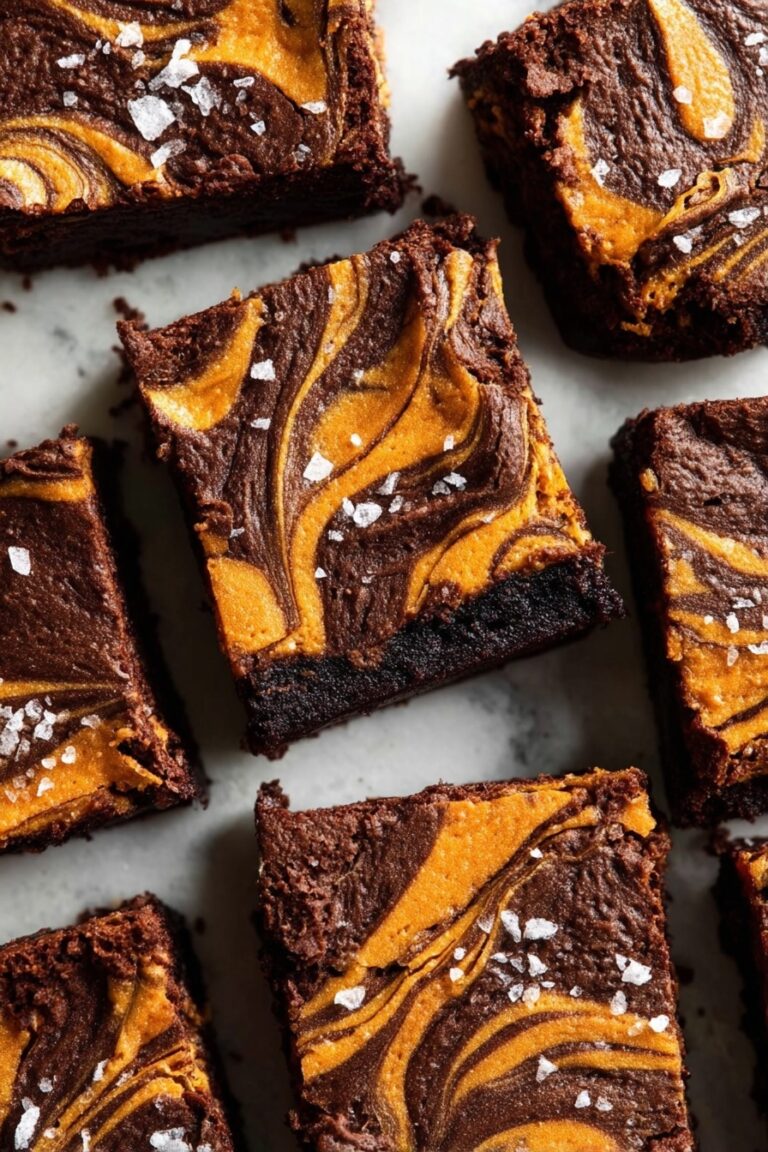 Pumpkin Cream Cheese Swirled Brownies Recipe