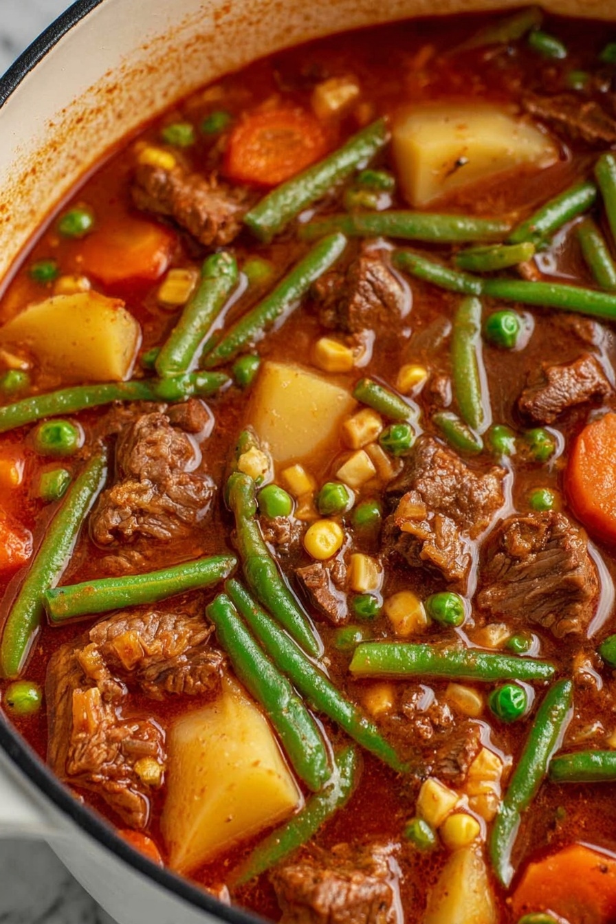Vegetable Beef Stew Recipe - Serving