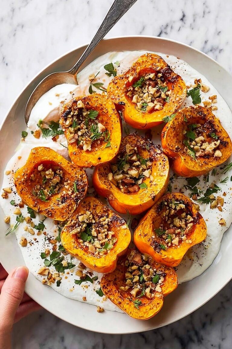 Roasted Honeynut Squash with Ricotta and Walnuts Recipe