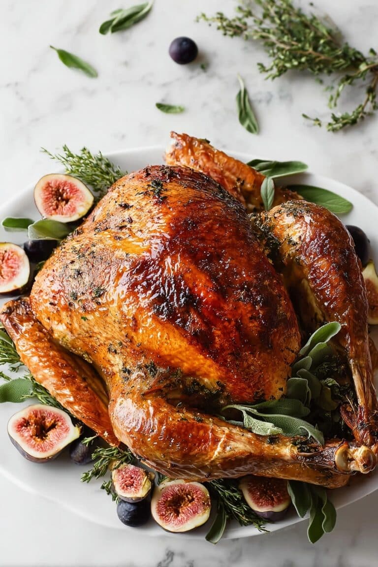 Garlic Butter Roasted Turkey Recipe
