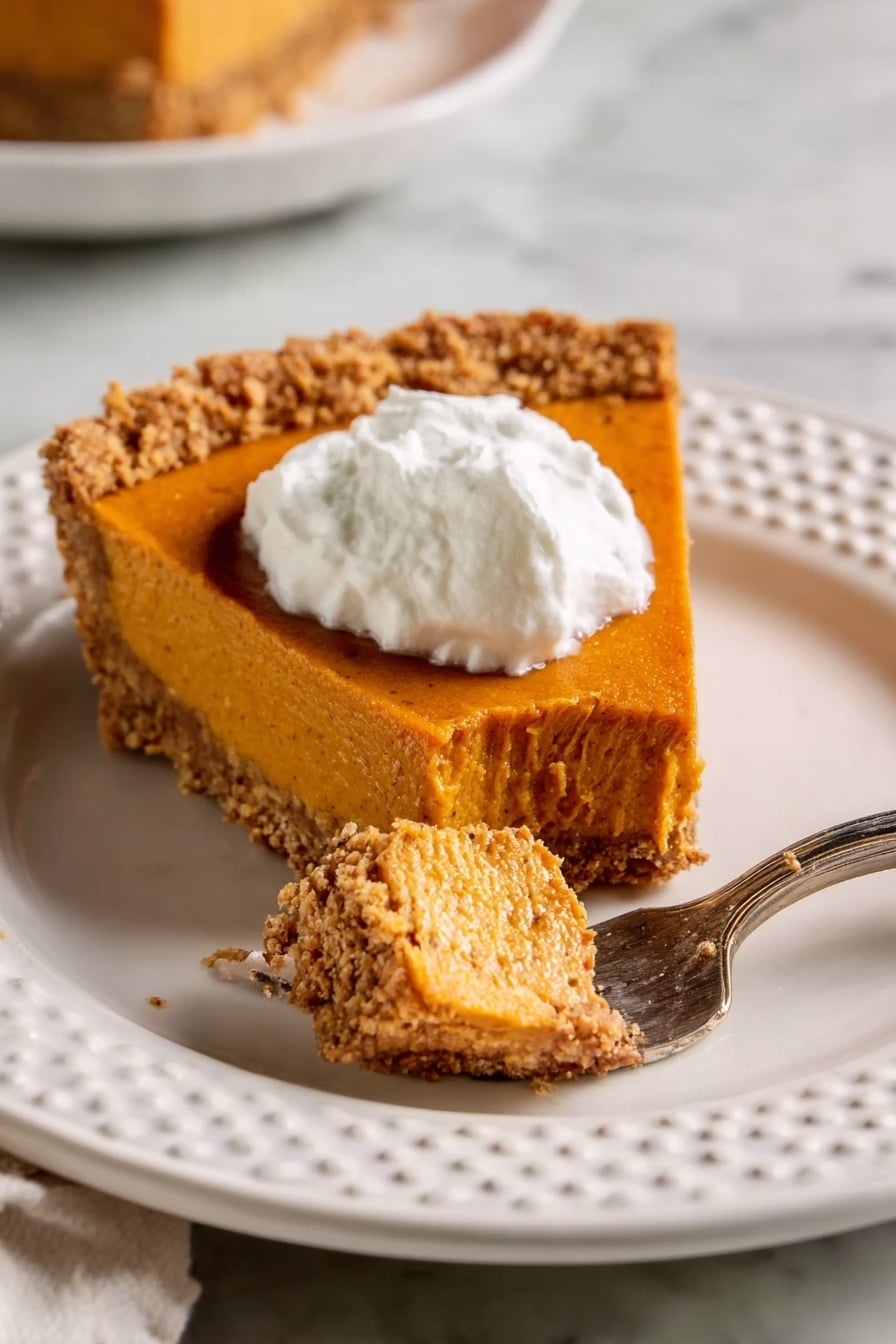 No-Bake Pumpkin Pie Recipe - Serving