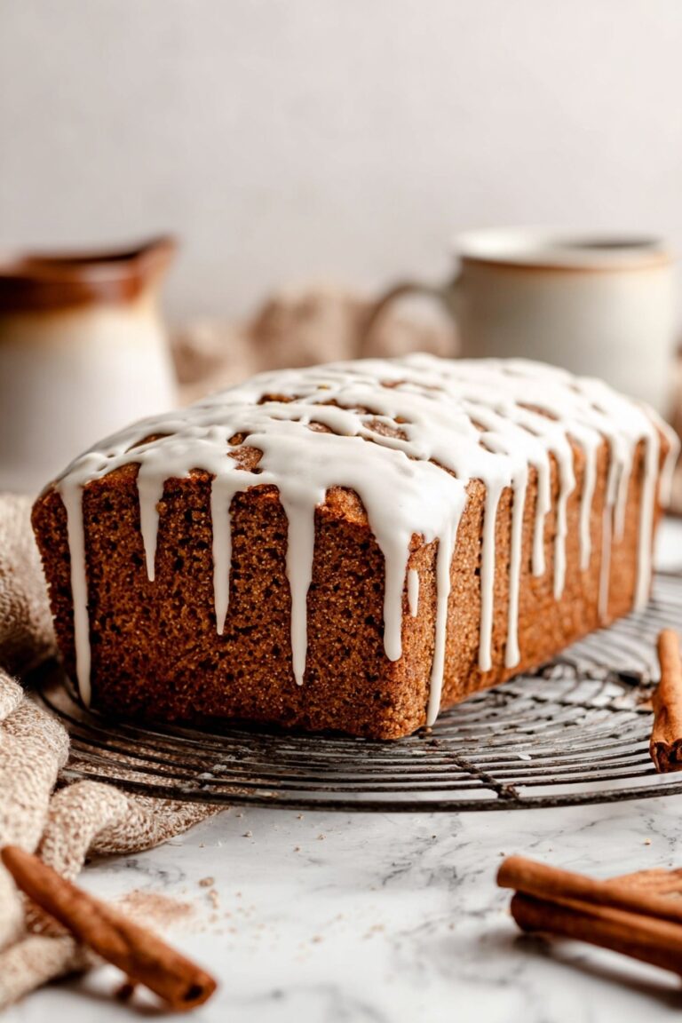 Healthy Pumpkin Bread with Maple Glaze Recipe
