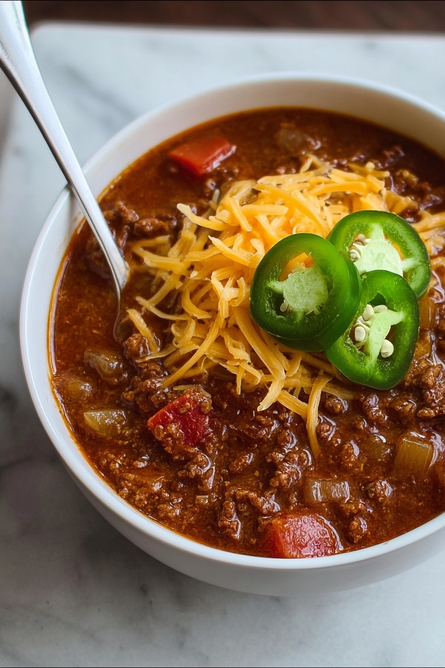 The Best One Pot Chili Recipe - Serving