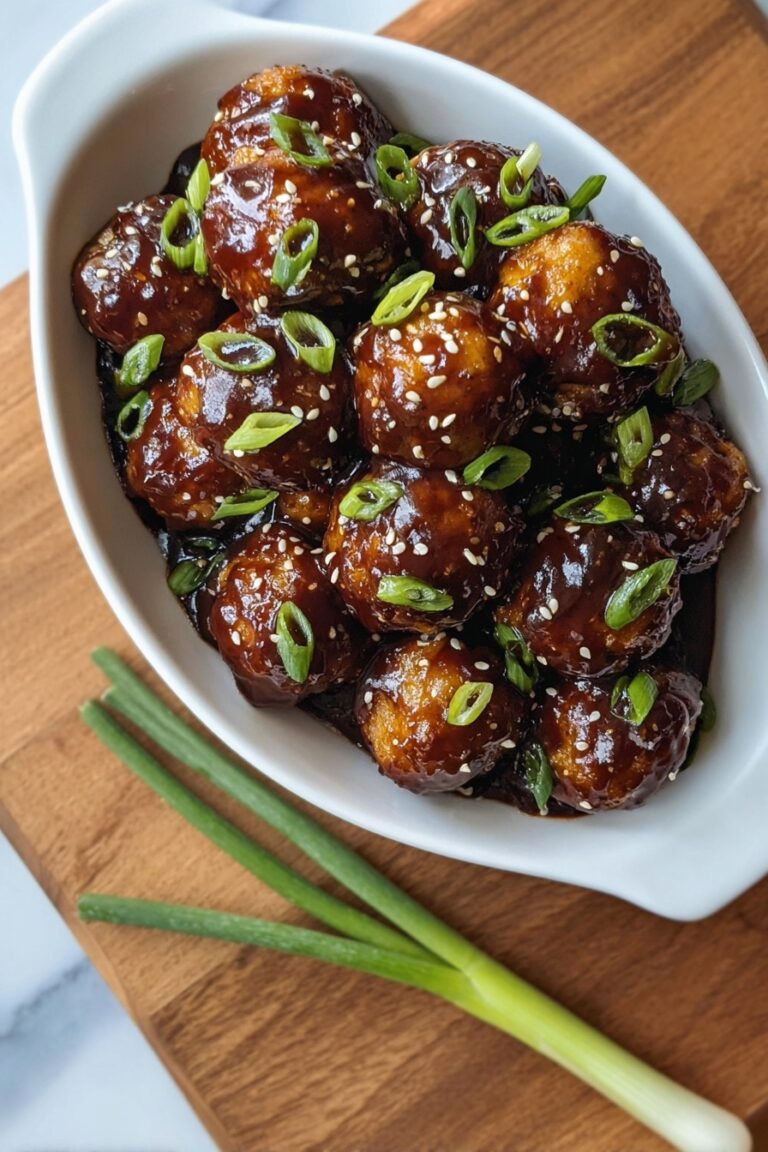 Asian Glazed Turkey Meatballs Recipe