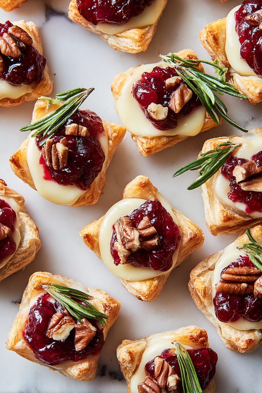 Cranberry Brie Bites Recipe - Serving