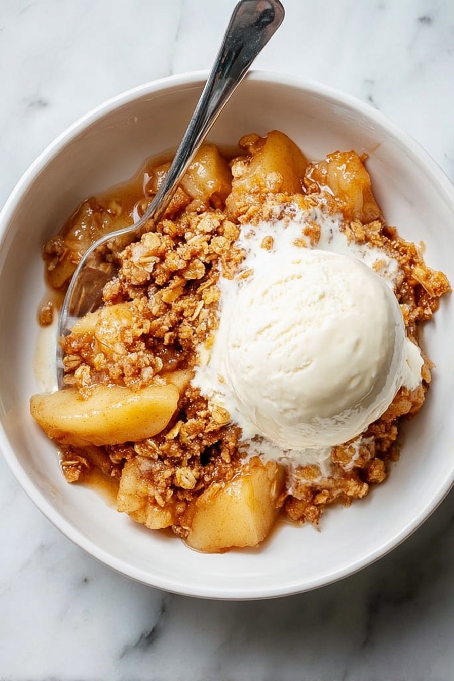 Easy Apple Crisp Recipe - Serving
