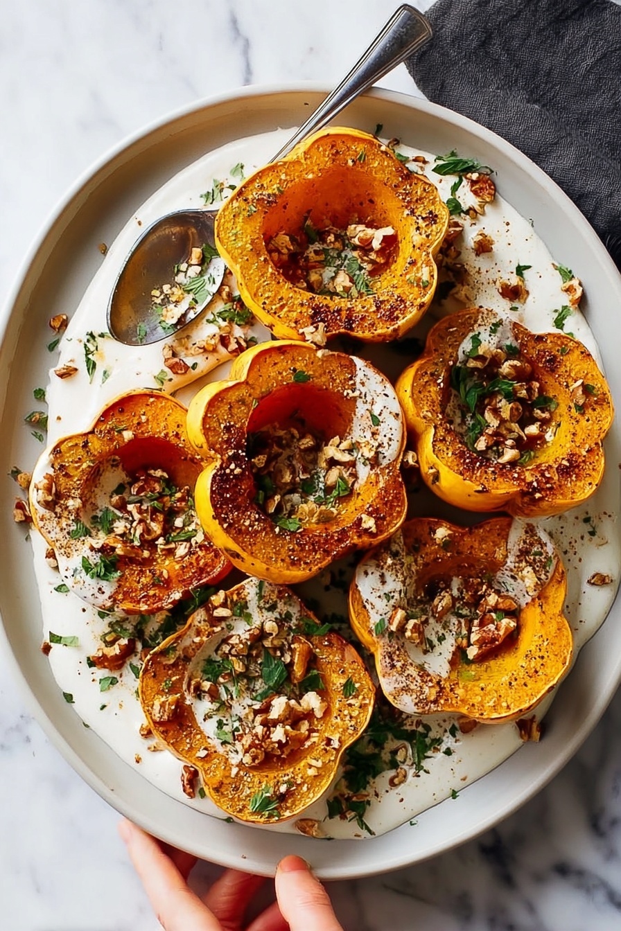 Roasted Honeynut Squash with Ricotta and Walnuts Recipe - Serving