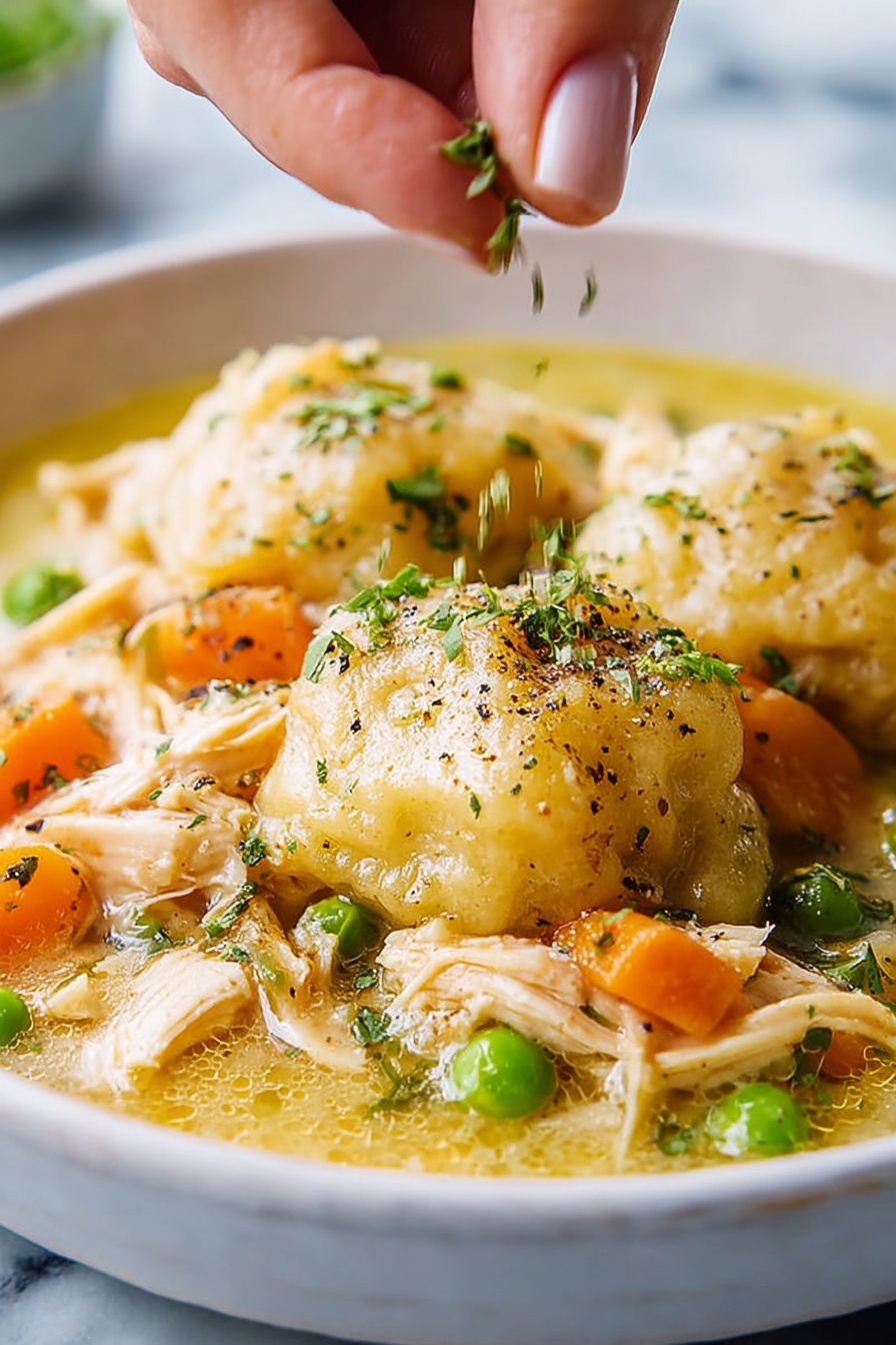 Chicken & Dumplings Variations Recipe - Serving