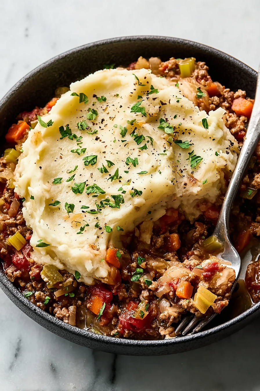 Healthy Parsnip Shepherd's Pie Recipe - Serving