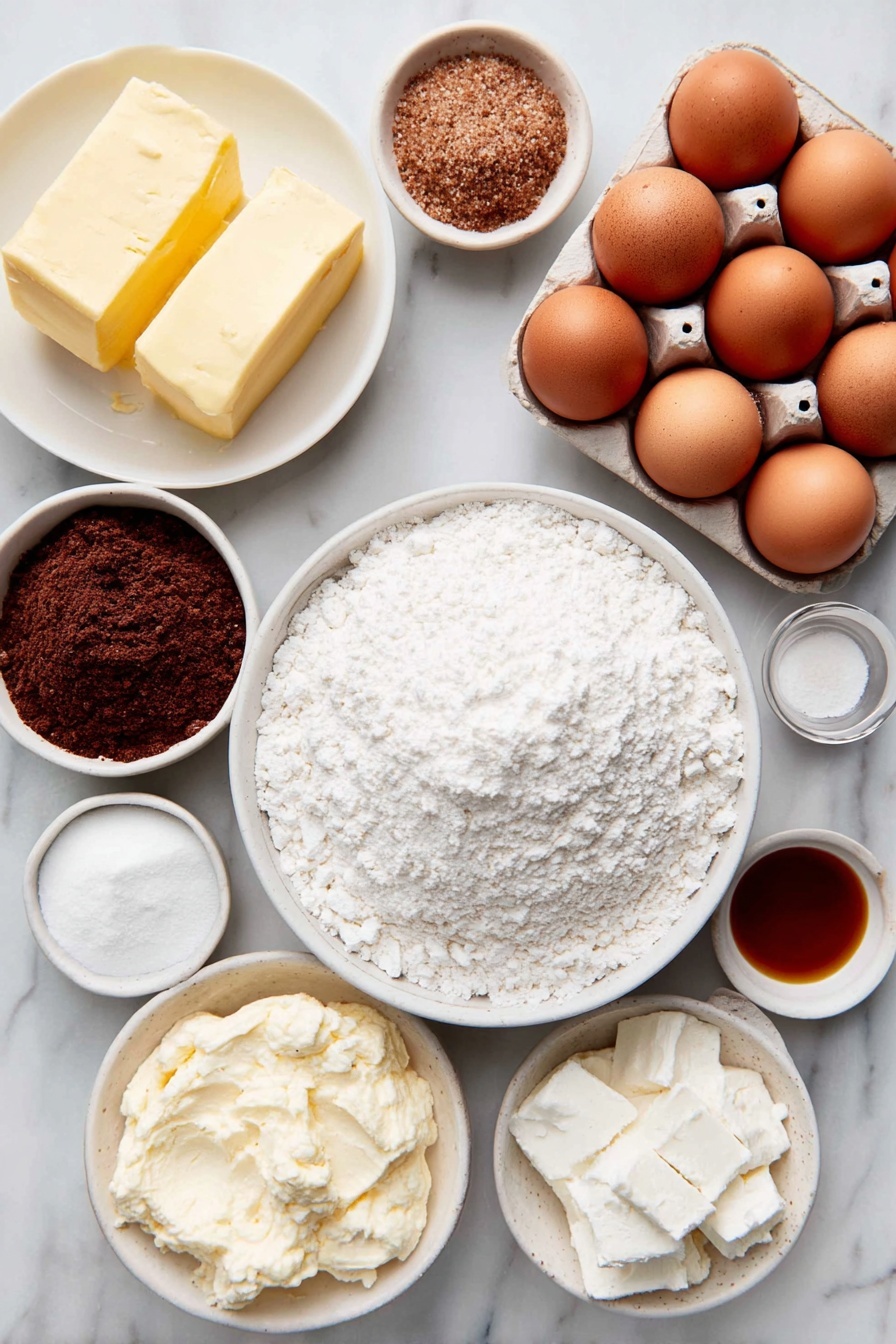 Flat lay of a small pile of old-fashioned rolled oats, a few whole tart sweet apples with red and green skin, peeled cored and diced inside a simple white ceramic bowl, two large whole brown eggs with clean shells, a small white ceramic bowl filled with light brown packed brown sugar, a small white ceramic bowl holding rich golden melted butter, a small white ceramic bowl containing creamy milk, a neat pile of ground cinnamon and ground nutmeg side by side on the white ceramic surface, and a small mound of light beige baking powder, all placed on a clean white marble surface, soft natural light, photo taken with an iPhone, professional food photography style, fresh ingredients, white ceramic bowls, no bottles, no duplicates, no utensils, no packaging --ar 2:3 --v 7 --p awthu7i m7354615311229779997 - Amish-Style Apple and Cinnamon Baked Oatmeal, healthy baked oatmeal with apples and cinnamon, comforting breakfast recipes, easy make-ahead breakfast ideas, cozy fruit oatmeal