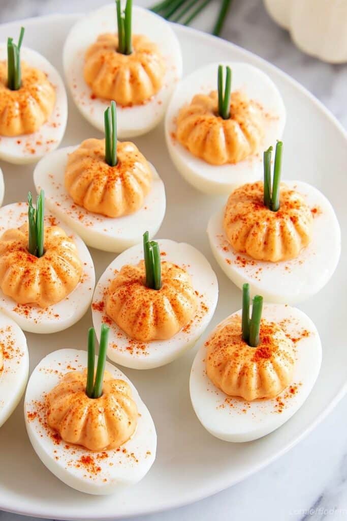 Pumpkin Deviled Eggs Recipe